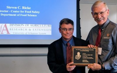 Ricke Receives Lectureship Award, Discusses Salmonella Research